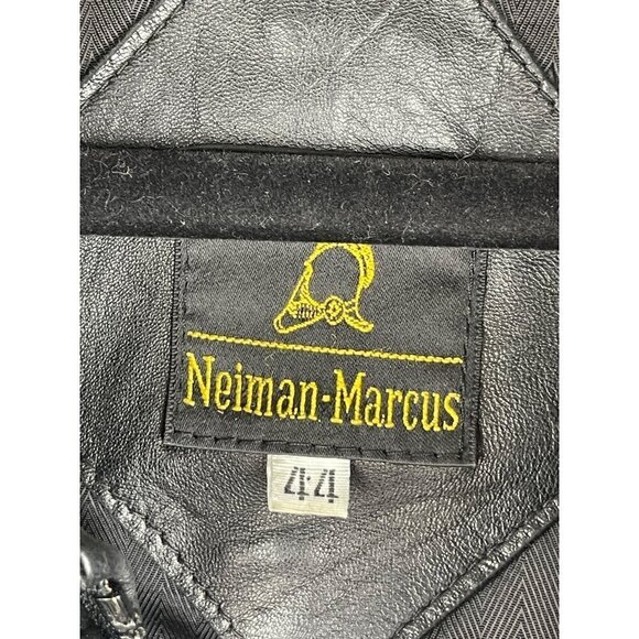 Neiman Marcus vintage leather jacket 44 chest - Picture 2 of 9